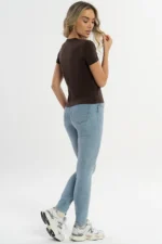 Blusa Pima Dália Brown - Imagem 6