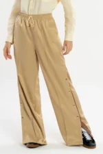 Calça Dália Marfim Acetinado