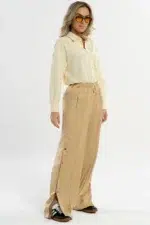 Calça Dália Marfim Acetinado - Imagem 5