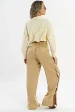 Calça Dália Marfim Acetinado - Imagem 6