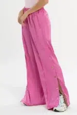 Calça Dália Rosa Acetinado - Imagem 4