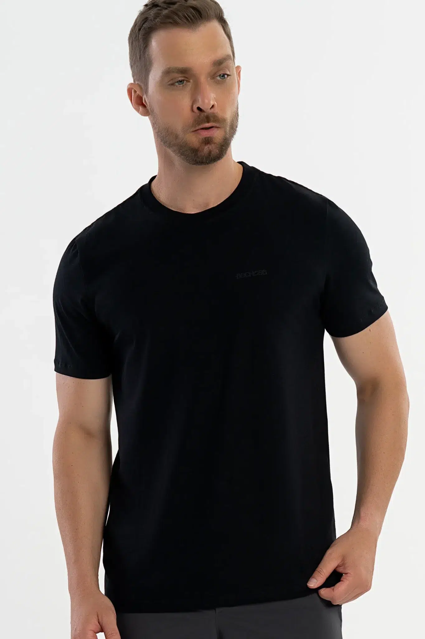 BECHOSE-camiseta-pima-carvalho-preto-5010901-1 Camiseta Pima Carvalho Preto - Imagem 1