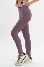 Legging Hibisco Rosa Satin - Imagem 4