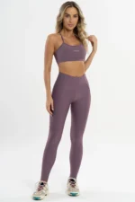 Legging Hibisco Rosa Satin - Imagem 6