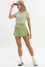 Shorts Dália Pistache Acetinado - Imagem 5