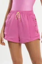 Shorts Dália Rosa Acetinado