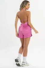 Shorts Dália Rosa Acetinado - Imagem 6