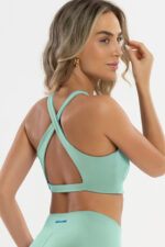 Top Hibísco Verde Jade / Azul Marinho - Imagem 2