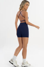 Shorts Peônia Azul Marinho / Rosa Sorvete - Imagem 6