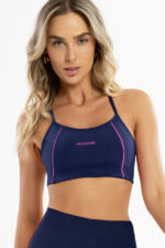 Top Jasmim Azul Marinho / Rosa Sorvete - Imagem 4