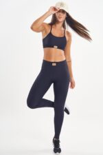 Legging Peônia Preto Canelado - Imagem 5