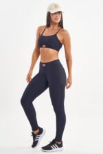 Legging Peônia Preto Canelado - Imagem 7