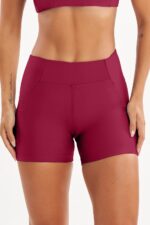 Shorts Hibisco Bordô - Imagem 3