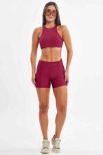 Shorts Hibisco Bordô - Imagem 6