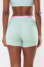Shorts Amarílis Verde Jade /  Rosa Sorvete Glow - Imagem 2