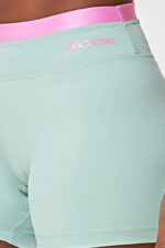 Shorts Amarílis Verde Jade /  Rosa Sorvete Glow - Imagem 3