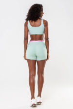 Shorts Amarílis Verde Jade /  Rosa Sorvete Glow - Imagem 7