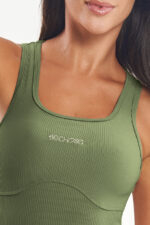 Macaquinho Peonia Verde Croco Canelado - Imagem 3