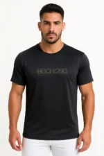 Camiseta poliamida masculina preta
