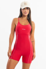 Macaquinho Jasmim Vermelho Lichia / Branco