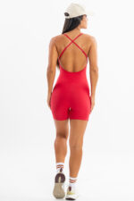 Macaquinho Jasmim Vermelho Lichia / Branco - Imagem 6