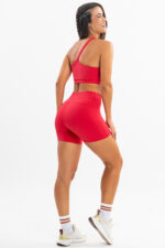 Top fitness - top peônia vermelho lichia