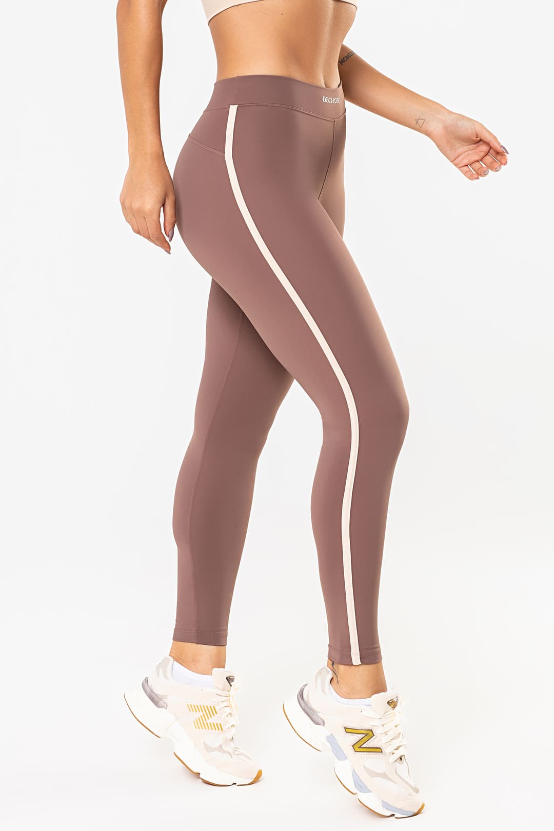 BECHOSE90963-legging-4 Legging Amarilis Castanho / Cream - Imagem 1