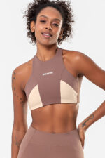 Top Hibisco Castanho / Cream