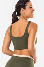 Top Amarilis Verde Exército / Cream - Imagem 2