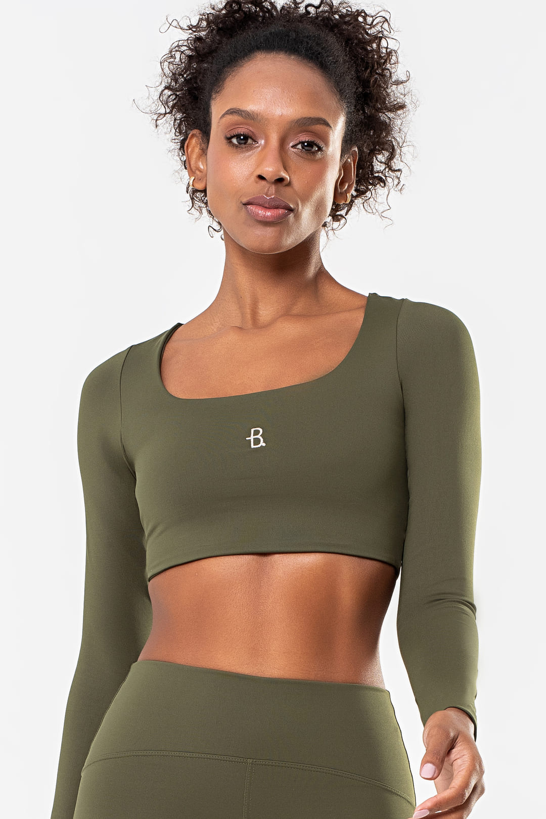 BECHOSE91045-top-1 Cropped Lótus Verde Exército - Imagem 1