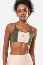 Top Jasmim Verde Exército /  Cream
