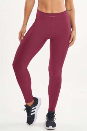 Legging Peônia Cranberry Canelado