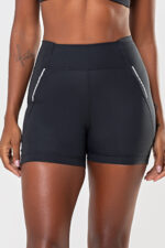 Shorts Hibisco Preto Fly