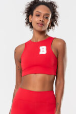 Top Hortênsia Vermelho College