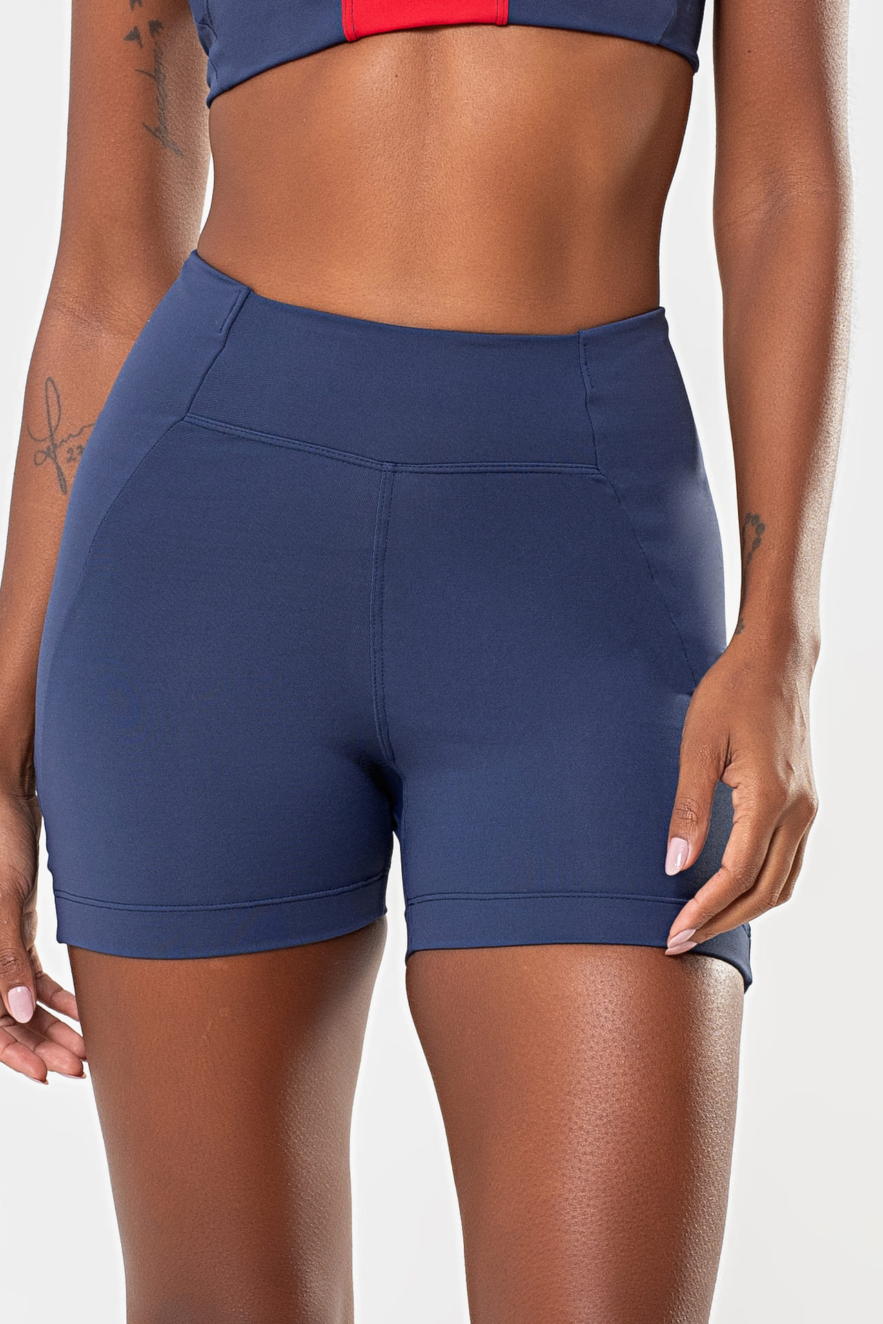 BECHOSE91272-shorts-1 Shorts Hibisco Azul College - Imagem 1