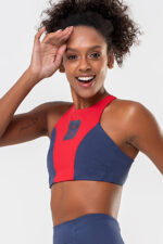 Top Hibisco Vermelho / Azul College - Imagem 5