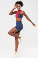 Top Hibisco Vermelho / Azul College - Imagem 7