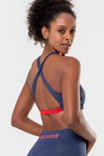 Top Hibisco Vermelho / Azul College - Imagem 4