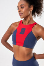 Top Hibisco Vermelho / Azul College - Imagem 6