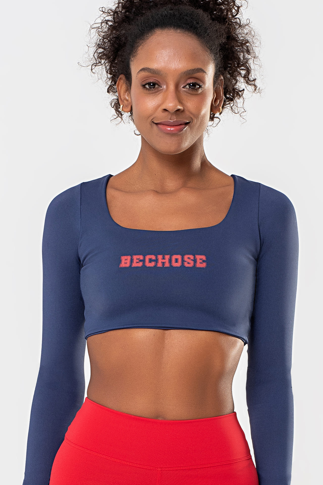 BECHOSE91312-top-1 Cropped Lótus Azul College - Imagem 1