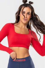 Cropped Lótus Vermelho College