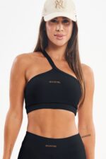 Top Peônia Preto Canelado