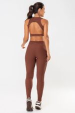 Legging Peonia Marrom Pantone Canelado - Imagem 6