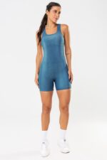 Macaquinho Peonia Azul Jeans Glow - Imagem 5