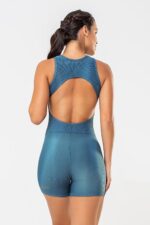 Macaquinho Peonia Azul Jeans Glow - Imagem 2