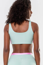 Top Amarílis Verde Jade e Rosa Sorvete Glow - Imagem 2