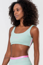 Top Amarílis Verde Jade e Rosa Sorvete Glow - Imagem 4