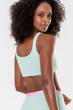 Top Amarílis Verde Jade e Rosa Sorvete Glow - Imagem 5