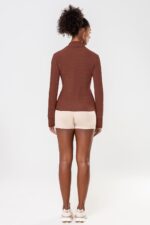 Jaqueta Cravo Marrom Pantone Canelado - Imagem 6