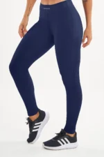 Legging Peônia Azul Marinho Canelado - Imagem 4